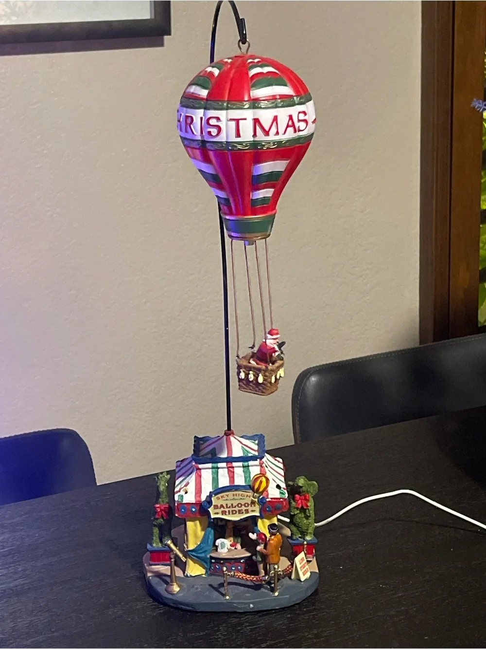 Animated Balloon Rides - Red Christmas Hot Air Balloon